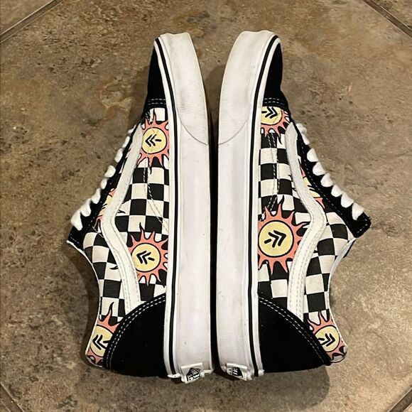 Vans Park Projects Black White Checkerboard Low Top Sneaker Shoes Unisex M6.5 W8 - Picture 5 of 14